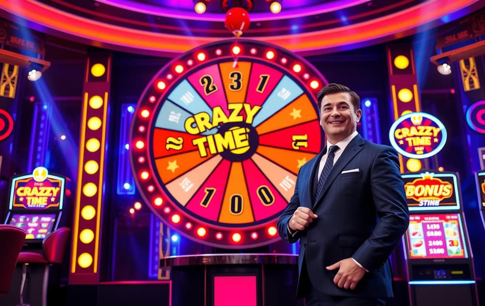 Crazy Time live hjulspill med host og bonusrunder